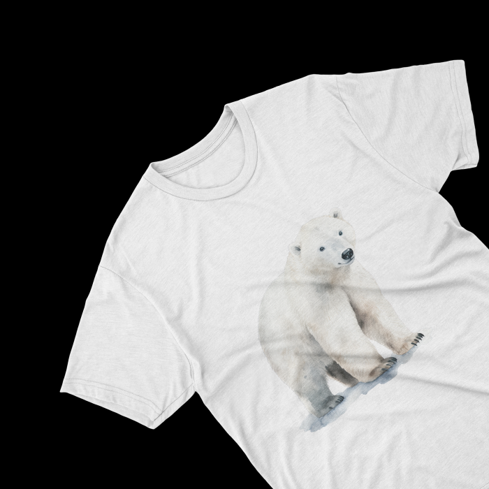 Tricouri personalizate cu poza Urs polar Watercolor adult [2]