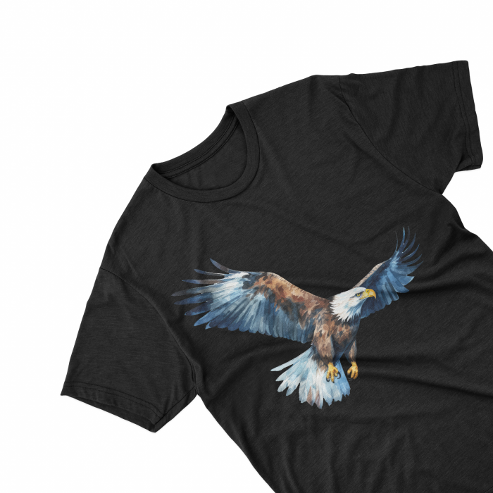 Tricouri personalizate cu poza Vultur Watercolor flying [2]