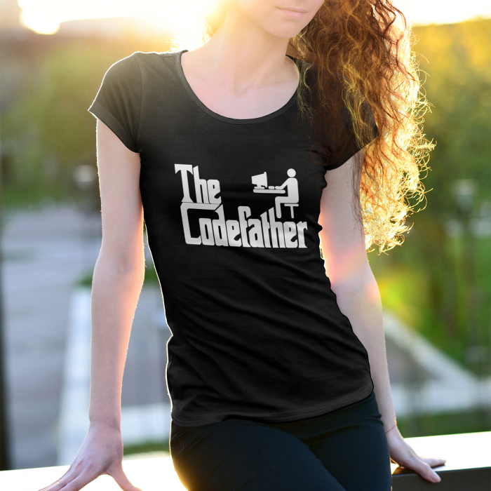 Tricouri personalizate cu mesaj The codefather [2]