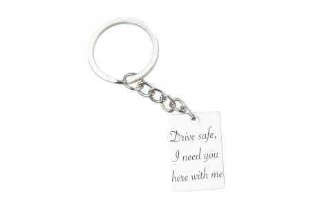 Breloc personalizat din otel inoxidabil, 30x20 mm [1]
