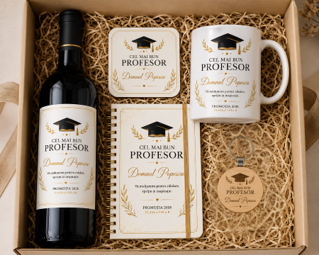 Cadouri absolvire - Set personalizat pentru profesor