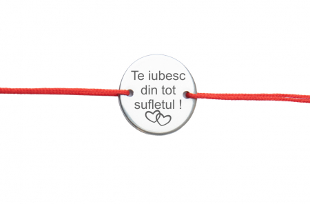 Bratari - Bratara Personalizata Te iubesc din tot sufletul