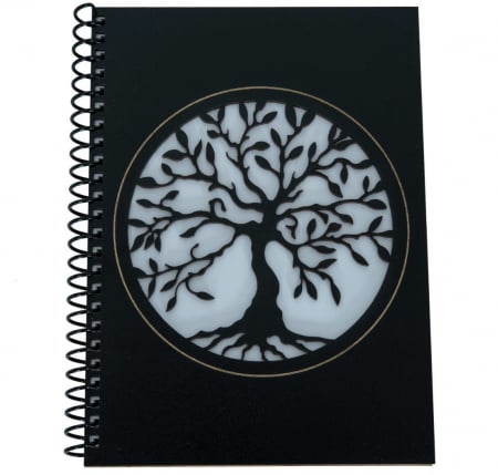 Agende A5 - Agenda personalizata din lemn cu Pomul vietii, A5