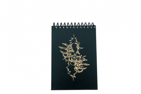 Agende personalizate - Agenda personalizata din lemn cu craniu perete, A6