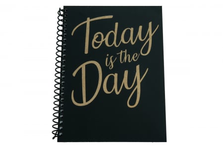 Agende A5 - Agenda personalizata din lemn cu Today is the day, A5