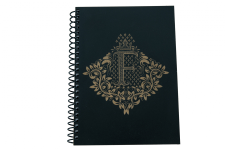 Agenda personalizata din lemn cu initiale, A5 [4]
