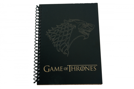 Agende A5 - Agenda personalizata din lemn cu Game of Thrones, A5