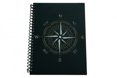 Agende A5 - Agenda personalizata din lemn cu Busola, A5