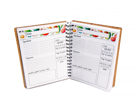 Agenda personalizata din lemn pentru retete color [2]