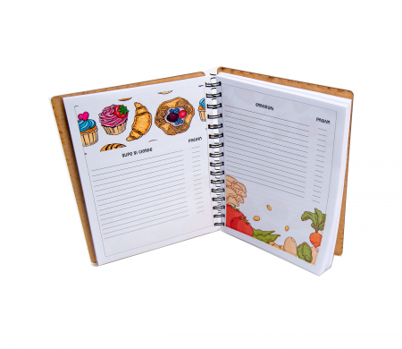 Agenda personalizata din lemn pentru retete color [3]
