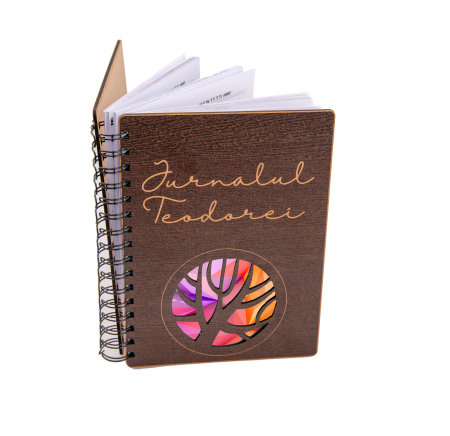 Agenda personalizata din lemn tip planner Copacul vietii, 100 pagini [1]