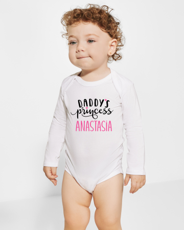Body pentru bebelusi - Body bebelusi personalizat Daddys princess si nume