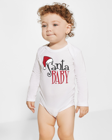 Body pentru bebelusi - Body bebelusi personalizat Santa baby si nume