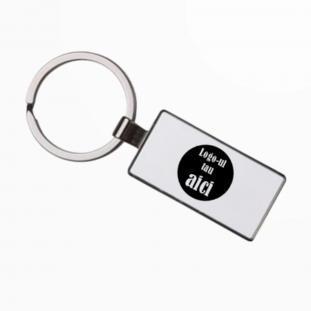Brelocuri personalizate - Breloc personalizat cu logo, 7,5x2,5 cm