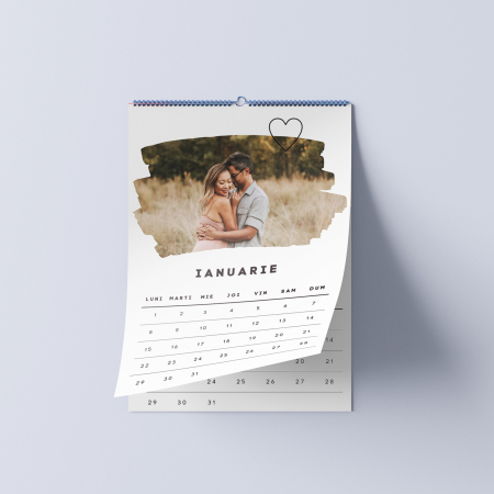 Calendare personalizate - Calendar personalizat cu pozele tale model Love
