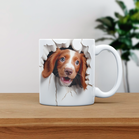 Cani emailate - Cana personalizata cu poza si nume Caine Irish Setters