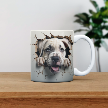 Cani personalizate - Cana personalizata cu poza si nume Caine Mastiffs