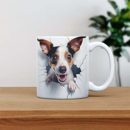 Cani termosensibile - Cana personalizata cu poza si nume Caine Rat Terriers