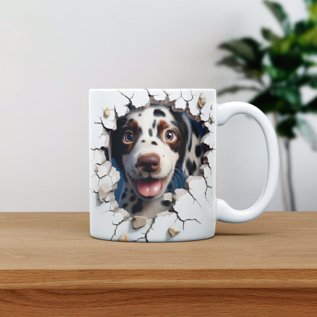 Cani emailate - Cana personalizata cu poza si nume Caine English Setters