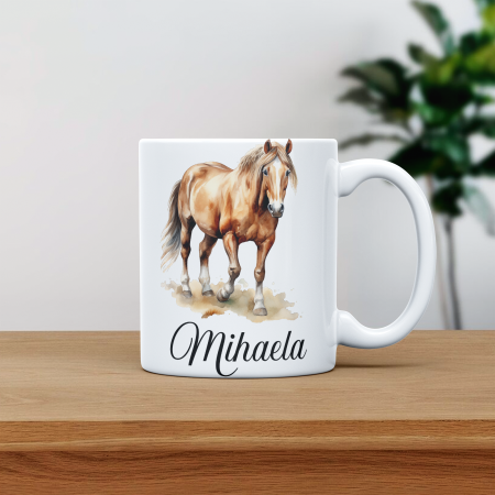 Cana personalizata cu poza si nume Cal