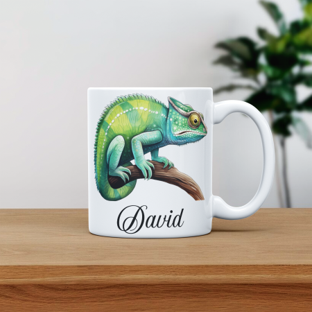 Cani termosensibile - Cana personalizata cu poza si nume Cameleon