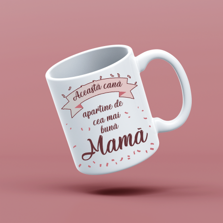 Cani emailate - Cana personalizata cu mesaj Asa arata o mama extraordinara