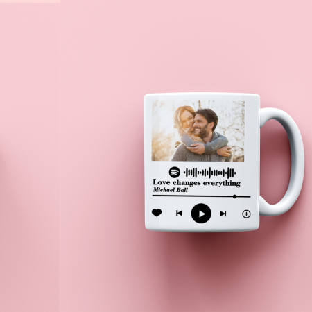 Cana personalizata cu poza si melodie Spotify [1]