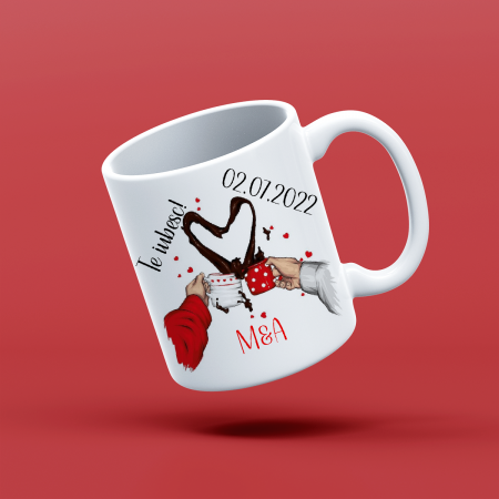 Cana personalizata cu nume si mesaj Coffee love