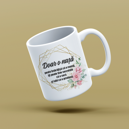 Cani emailate - Cana personalizata cu mesaj Doar o nasa