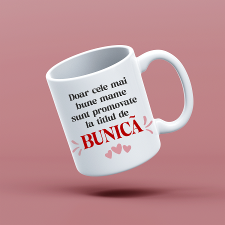 Cani emailate - Cana personalizata cu mesaj Doar cele mai bune mame
