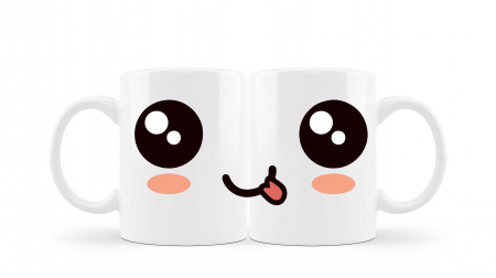 Cana personalizata cute face