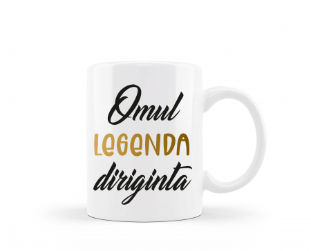 Cani albe si colorate - Cana personalizata pentru diriginta