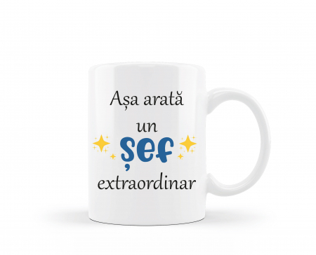 Cana personalizata pentru sef
