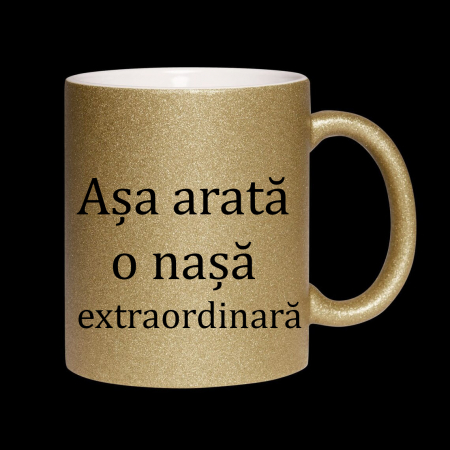 Cana Personalizată Sclipici cu Mesaj [1]