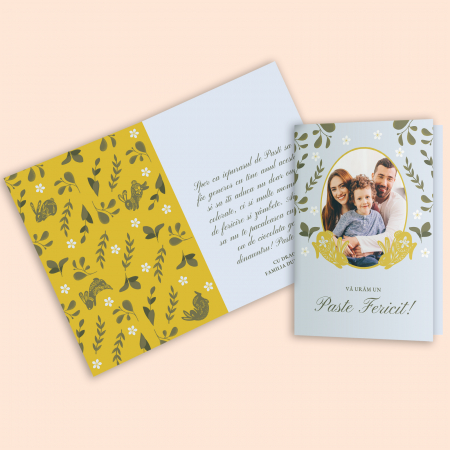 Print personalizat - Felicitare personalizata Paste fericit
