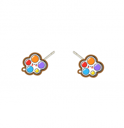 Cercei din lemn - Cercei handmade Simple Dimple cu tortite de otel inoxidabil, 12mm