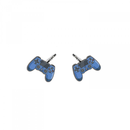Cercei din lemn - Cercei handmade Controler cu tortite de otel inoxidabil, 12mm