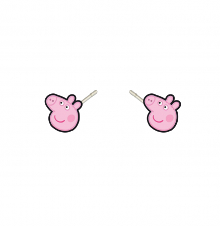 Cercei din lemn - Cercei handmade Peppa cu tortite de otel inoxidabil, 12mm