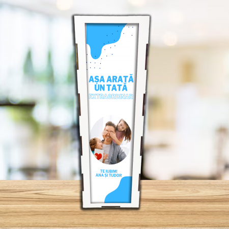 Cutii si accesorii pentru vin - Cutie de vin personalizata pentru tata