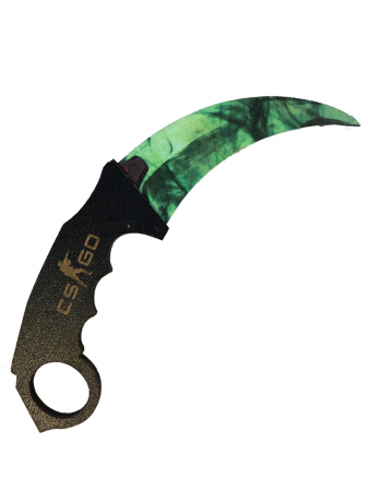Cutit Karambit din lemn Gamma Doppler Emerald [1]