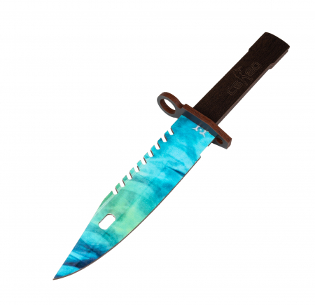 Bayonet - Cutit M9 Bayonet din lemn albastru deschis