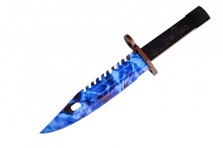 Bayonet - Cutit M9 Bayonet din lemn Blue Smoke