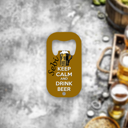 Desfacatoare si tirbusoane - Desfacator Personalizat de Bere Keep calm