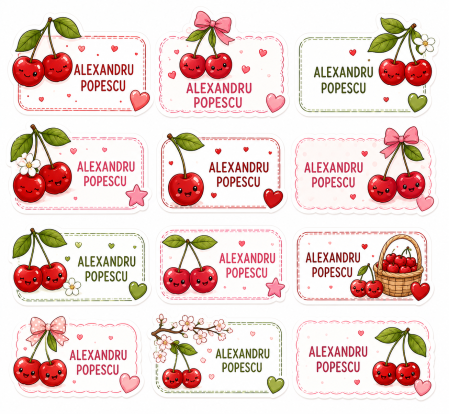 Back to School - Etichete personalizate pentru copii – Cirese