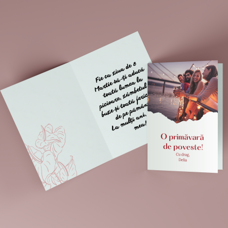 Print personalizat - Felicitare personalizata cu poza si text
