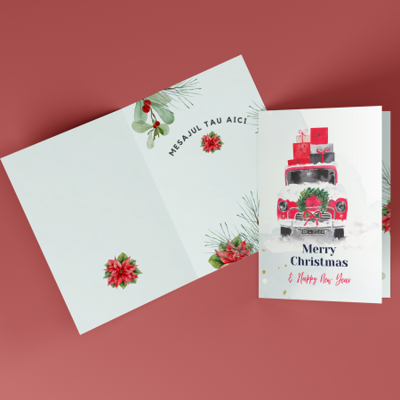 Felicitari personalizate - Felicitare personalizata de Craciun Masina