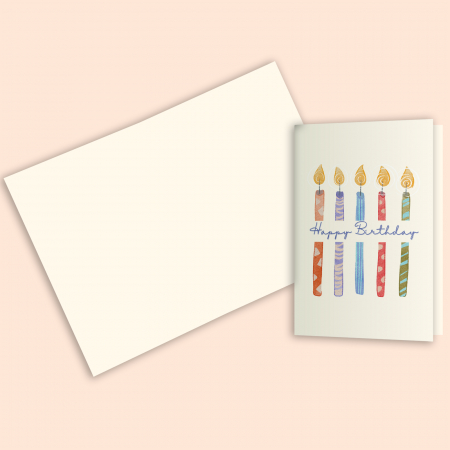 Print personalizat - Felicitare personalizata La multi ani lumanari