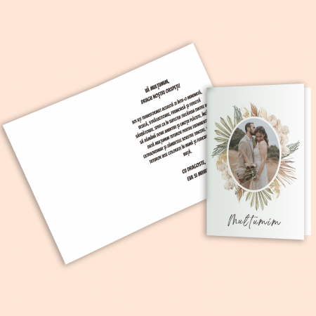 Print personalizat - Felicitare personalizata Multumire oaspeti