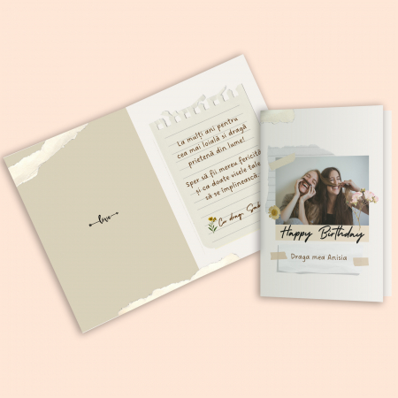 Print personalizat - Felicitare personalizata La multi ani