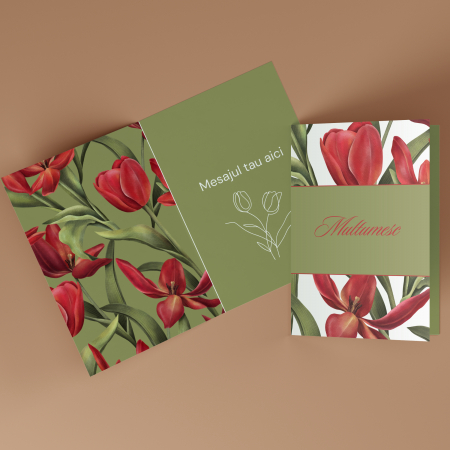 Print personalizat - Felicitare personalizata pentru multumire
